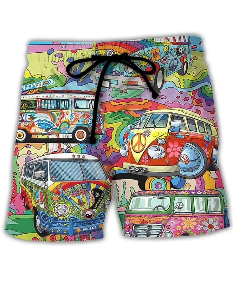 Herren Trendige Graffiti Badeshorts | Bequem und Schnell Trocknend - Image 4