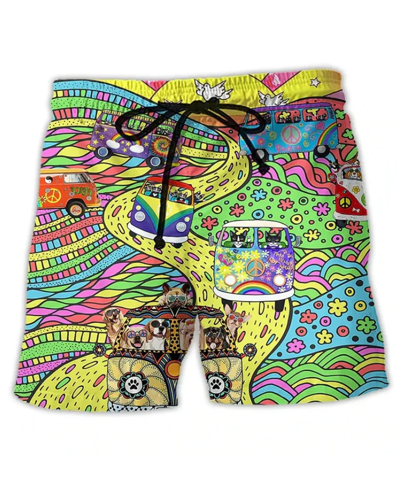 Herren Trendige Graffiti Badeshorts | Bequem und Schnell Trocknend - Image 5