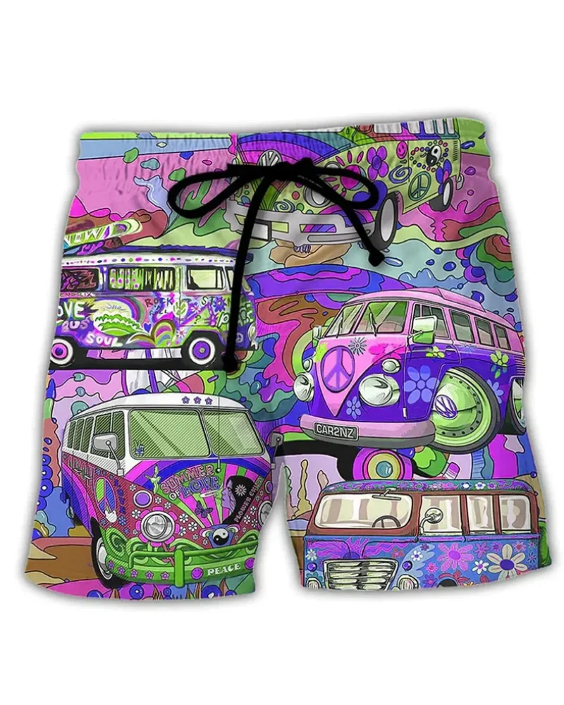 Herren Trendige Graffiti Badeshorts | Bequem und Schnell Trocknend - Image 6