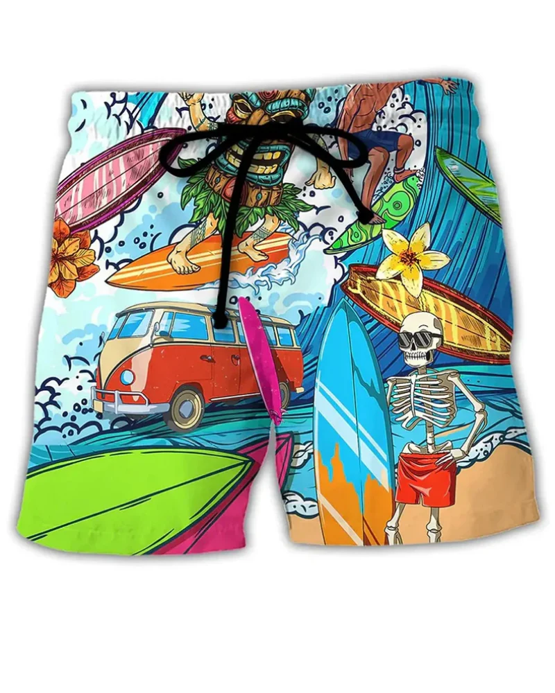 Herren Trendige Graffiti Badeshorts | Bequem und Schnell Trocknend - Image 7