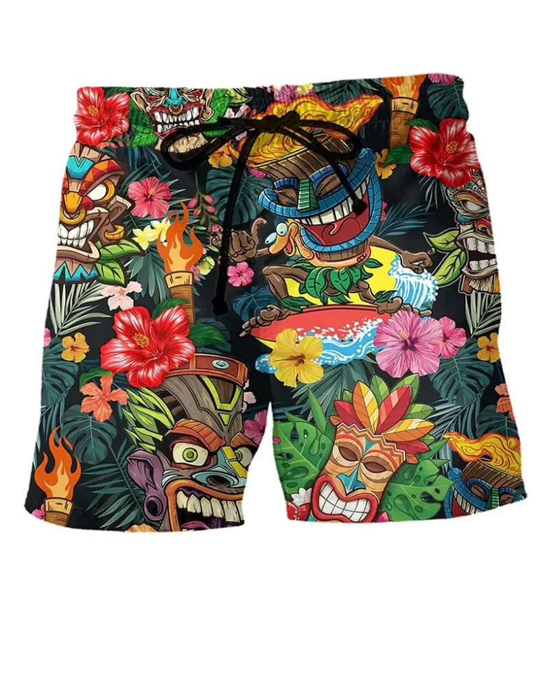 Herren Trendige Graffiti Badeshorts | Bequem und Schnell Trocknend - Image 8