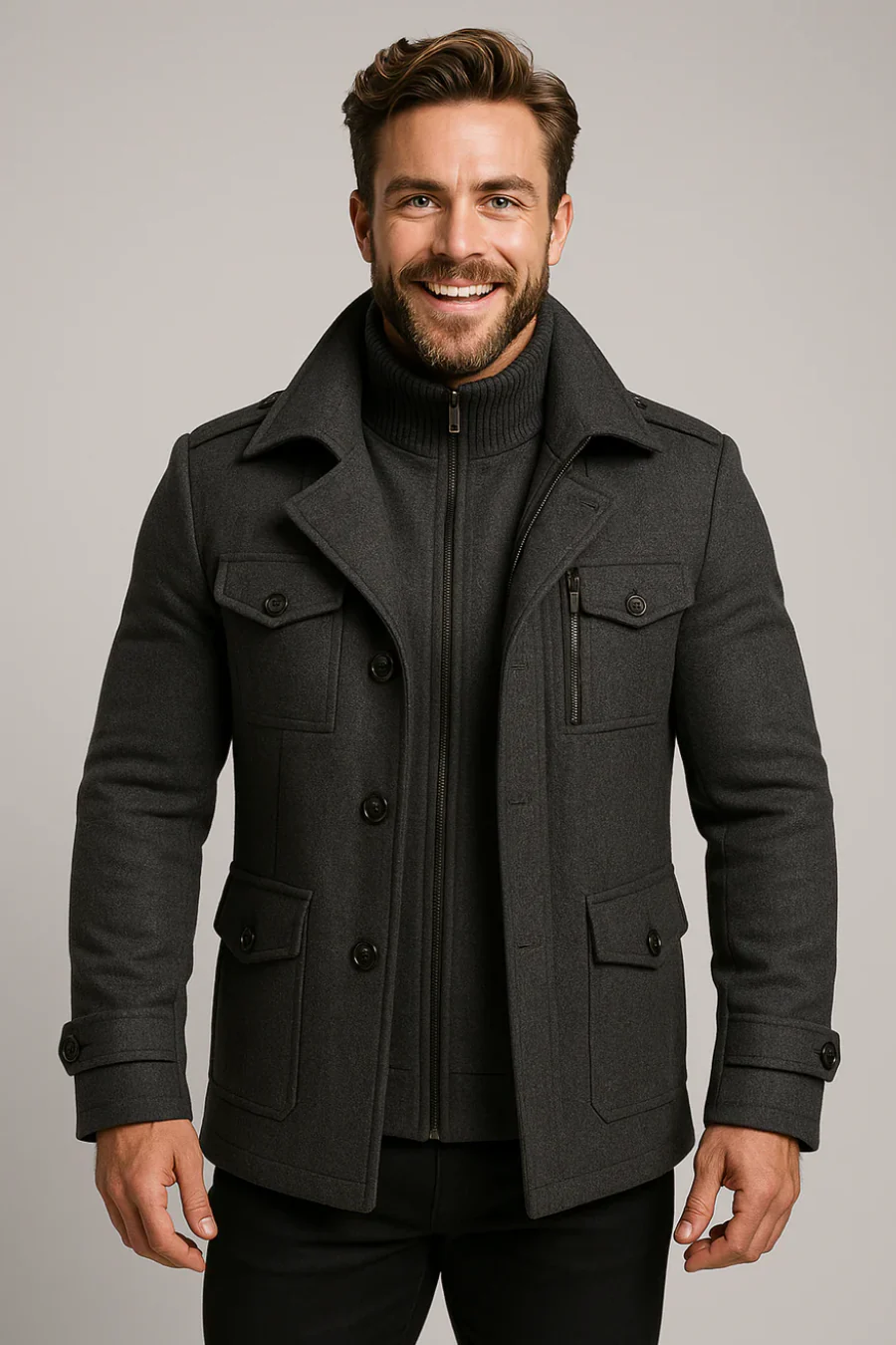 Herren trendige stylische Jacke | Warme - Image 3