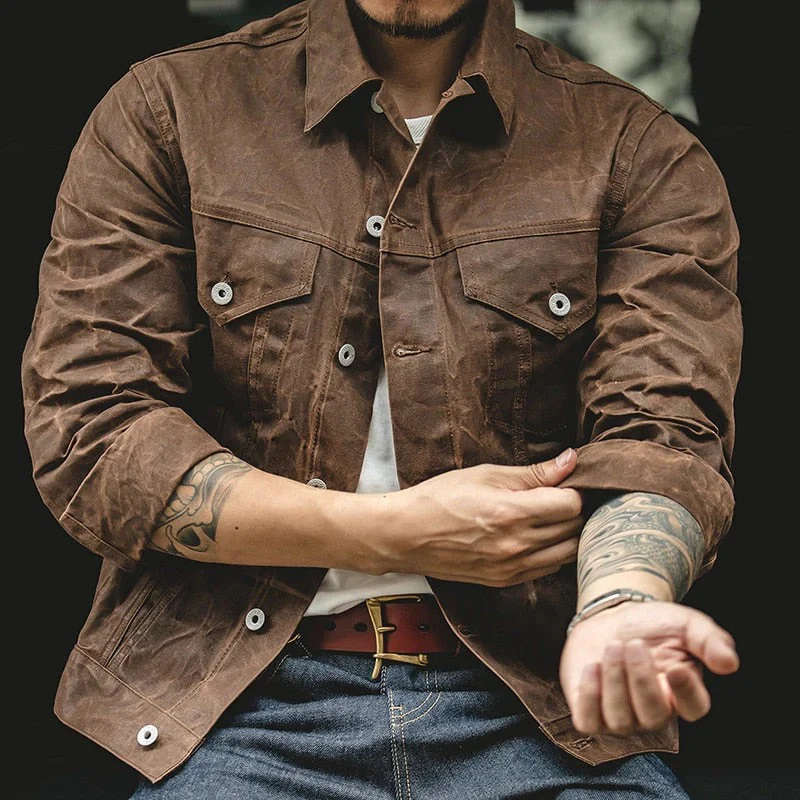 Herren Vintage-Freizeitjacke | Herbst - Image 4