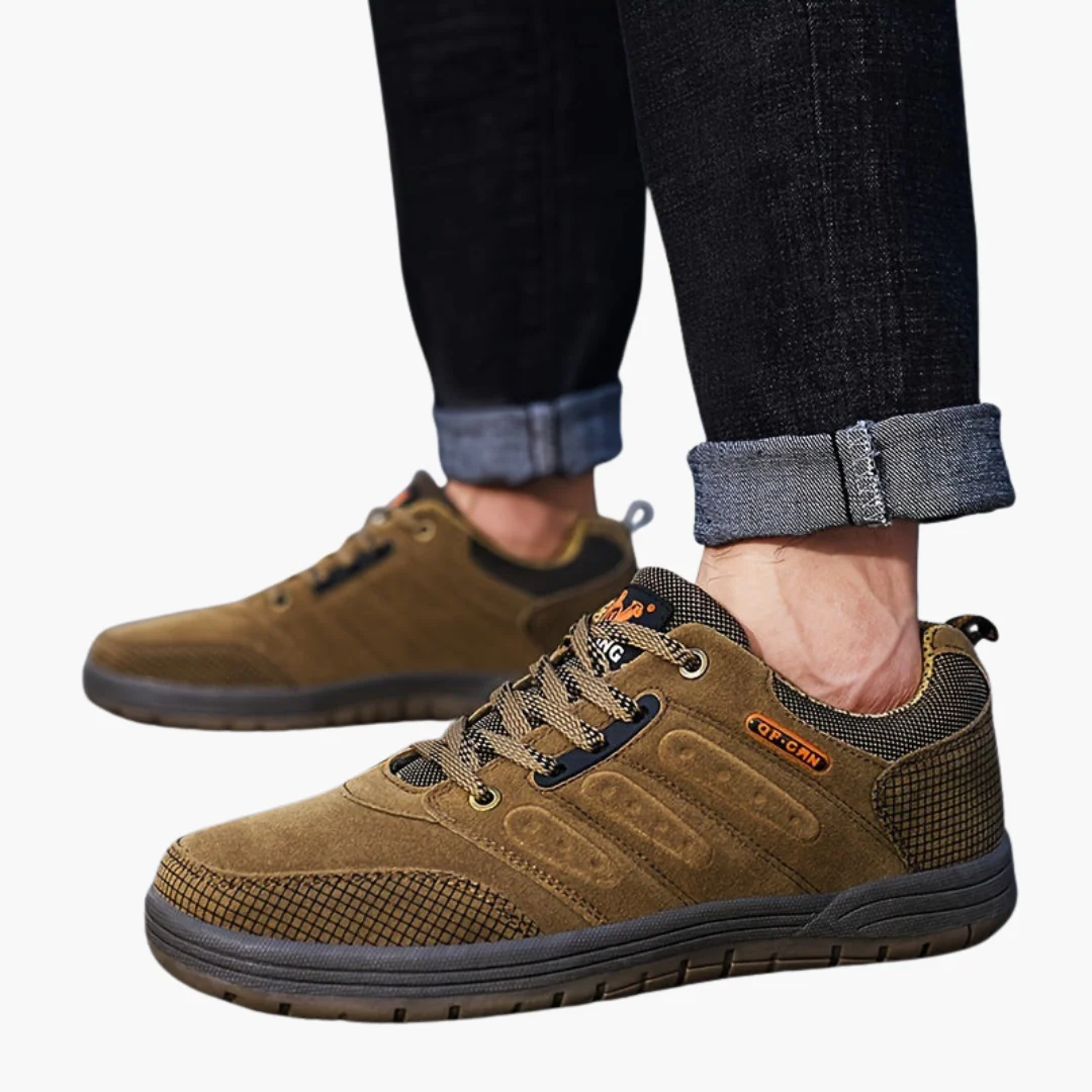 Herren Wanderschuhe mit Schnürverschluss und strukturierter Außensohle - Image 5