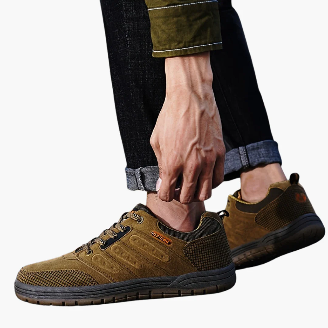 Herren Wanderschuhe mit Schnürverschluss und strukturierter Außensohle - Image 6