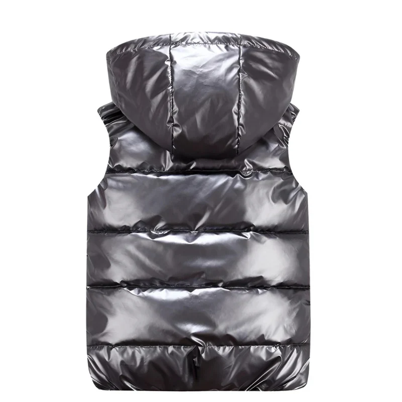 Herren warme metallische Steppweste | Winter - Image 2