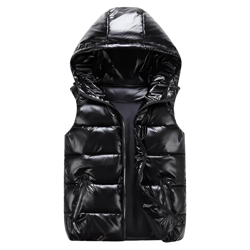 Herren warme metallische Steppweste | Winter - Image 3