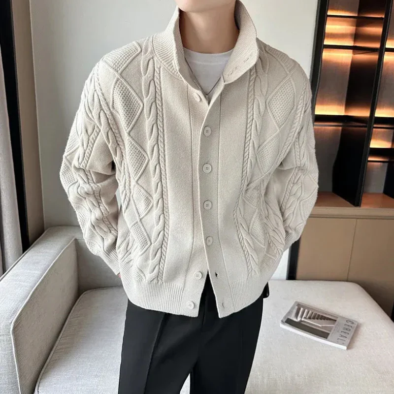 Herren warmer gemütlicher Cardigan | Strick - Image 4