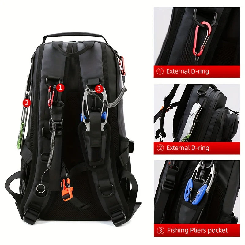 Herren Wasserdicht Angel Rucksack | Multifunktional - Image 6
