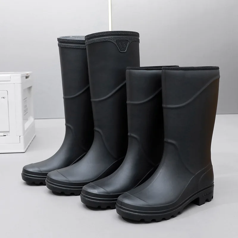 Herren Wasserdichte Gummistiefel | Schwarz - Image 6