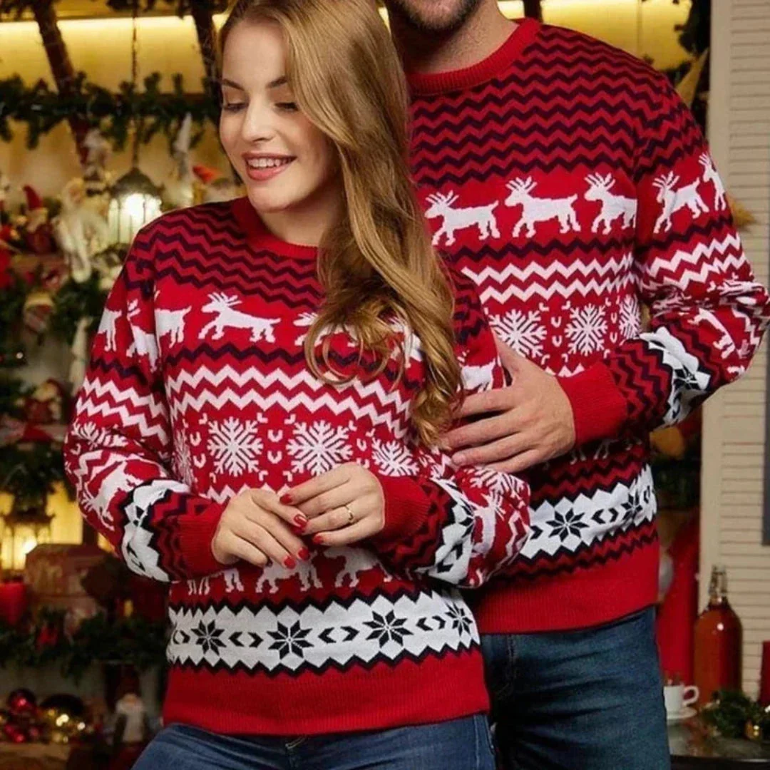 Herren Weihnachtspullover Festliches Design Weicher Acrylstoff - Image 2