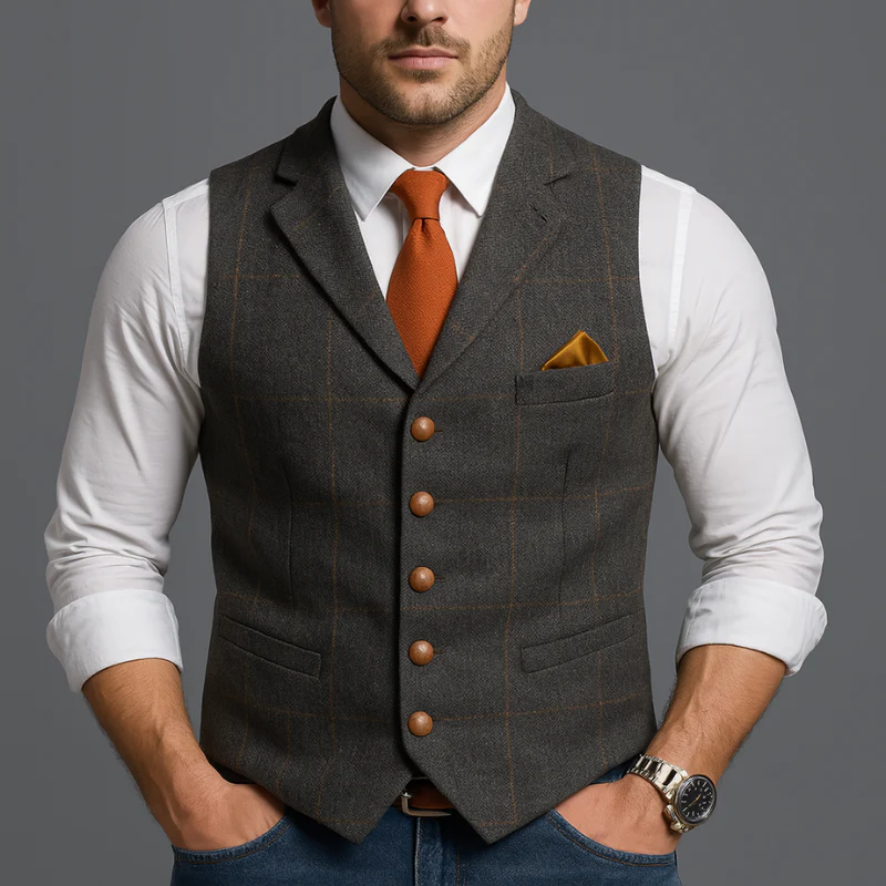 Herren Weste Vintage Stil für Formelle und Informelle Anlässe - Image 5