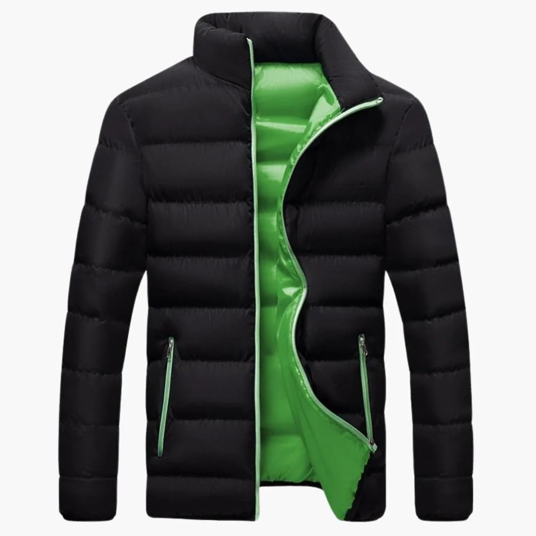 Herren Winter jacke mit Reißverschluss und Seitentaschen - Image 3