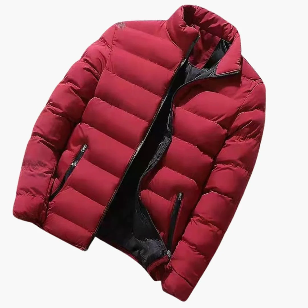 Herren Winter jacke mit Reißverschluss und Seitentaschen - Image 5