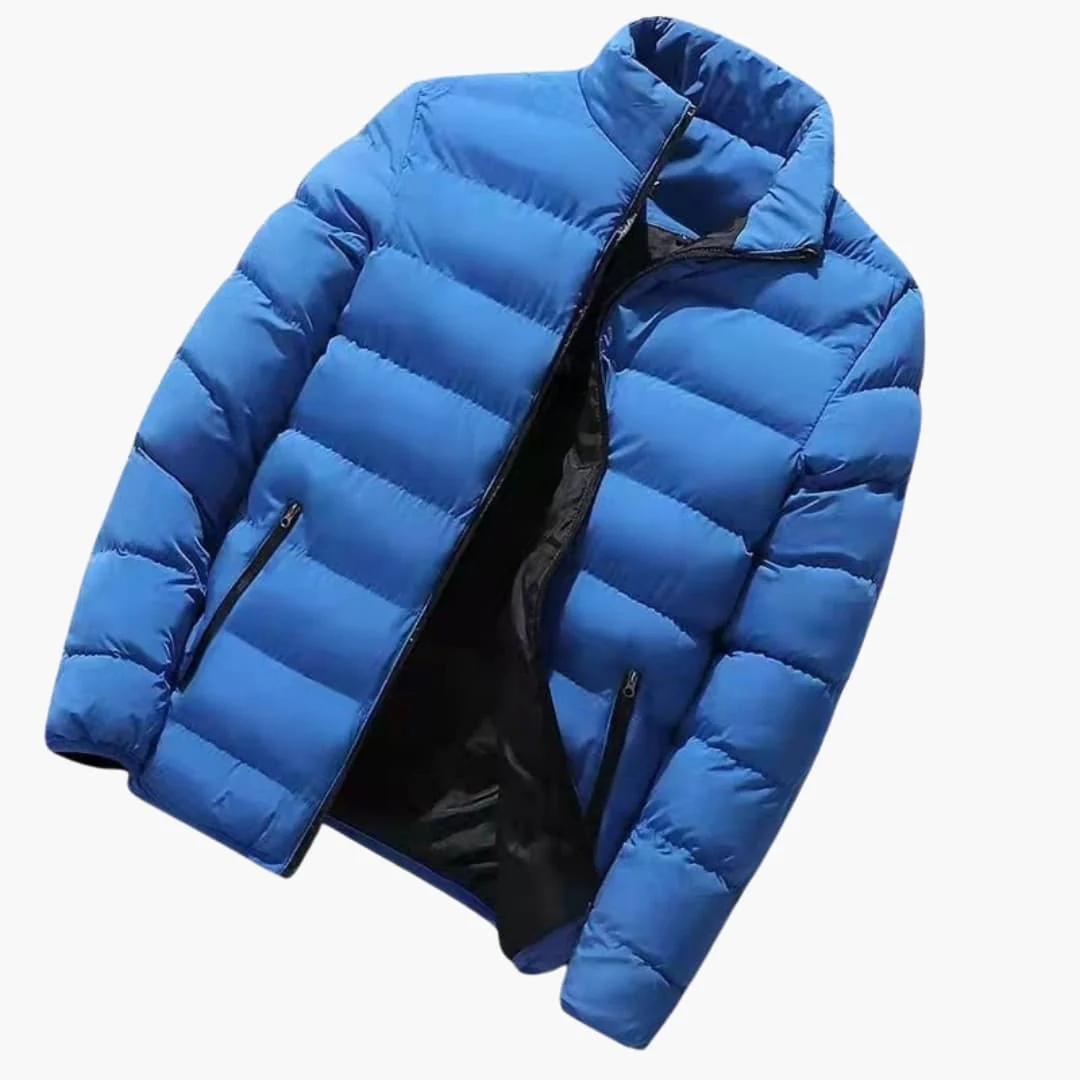 Herren Winter jacke mit Reißverschluss und Seitentaschen - Image 6