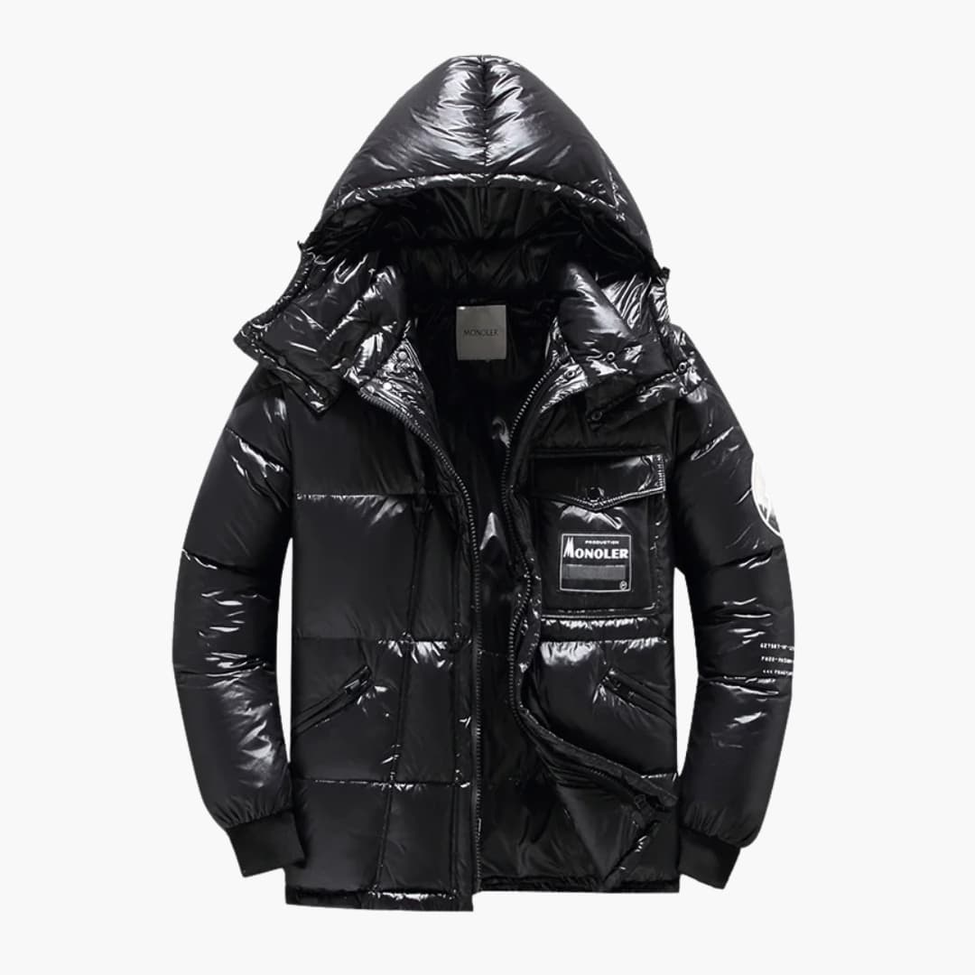 Herren Winter Steppjacke mit Kapuze - Image 3
