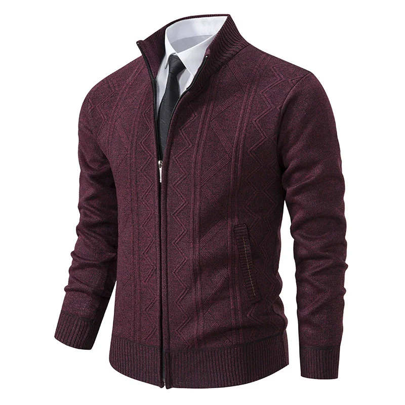 Herren Winter Strickjacke | Mit Reißverschluss - Image 5