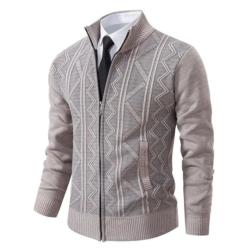Herren Winter Strickjacke | Mit Reißverschluss - Image 8