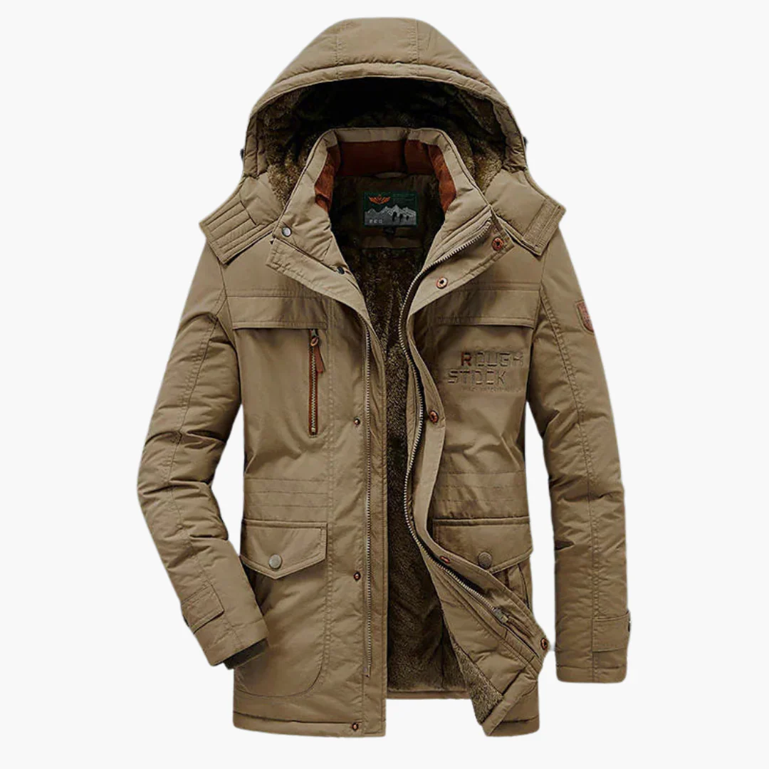 Herren Winterparka mit Kapuze und warmer Fütterung - Image 2