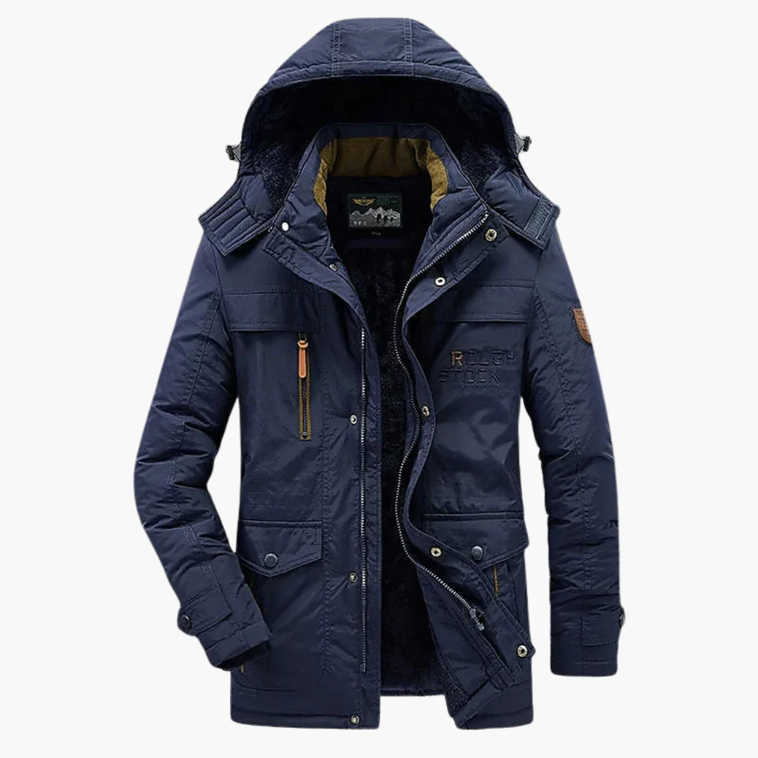 Herren Winterparka mit Kapuze und warmer Fütterung - Image 3