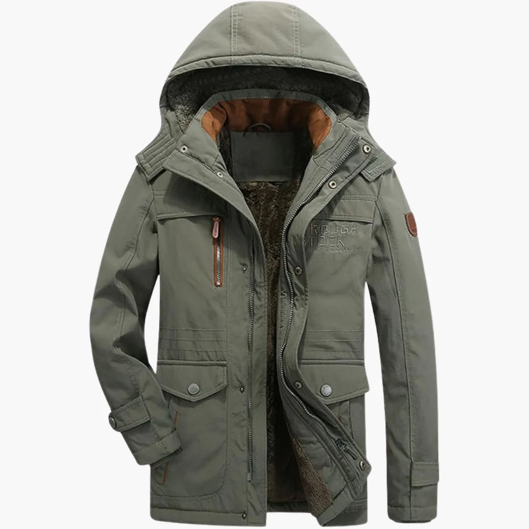 Herren Winterparka mit Kapuze und warmer Fütterung - Image 4