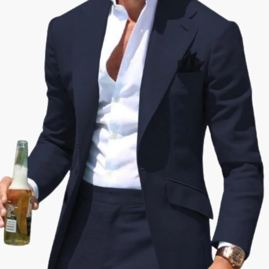 Herren Zweiteiler Anzug mit Slim Fit für alle Jahreszeiten - Image 3