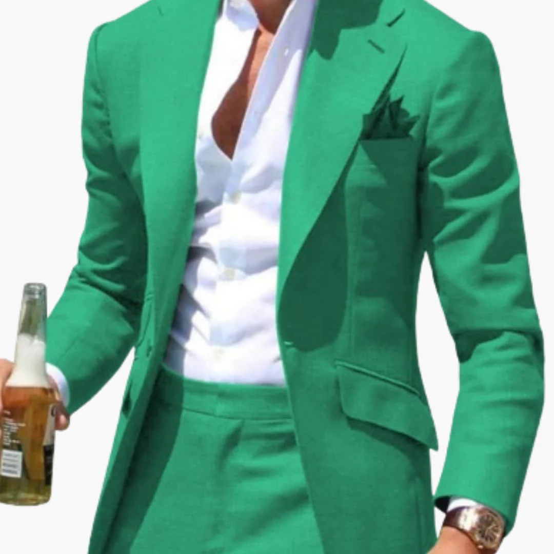 Herren Zweiteiler Anzug mit Slim Fit für alle Jahreszeiten - Image 4
