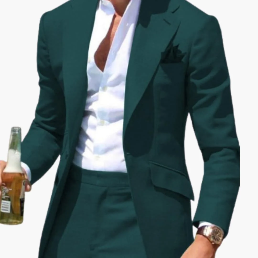 Herren Zweiteiler Anzug mit Slim Fit für alle Jahreszeiten - Image 5