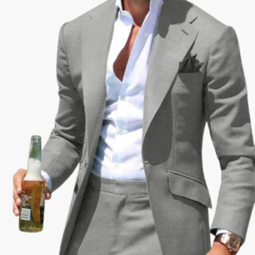 Herren Zweiteiler Anzug mit Slim Fit für alle Jahreszeiten - Image 7