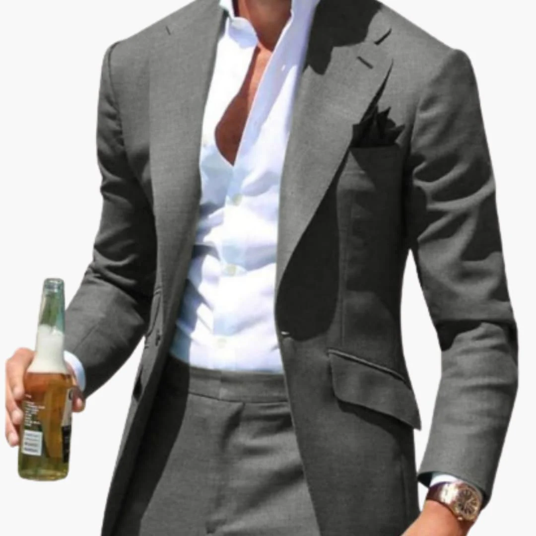 Herren Zweiteiler Anzug mit Slim Fit für alle Jahreszeiten - Image 8