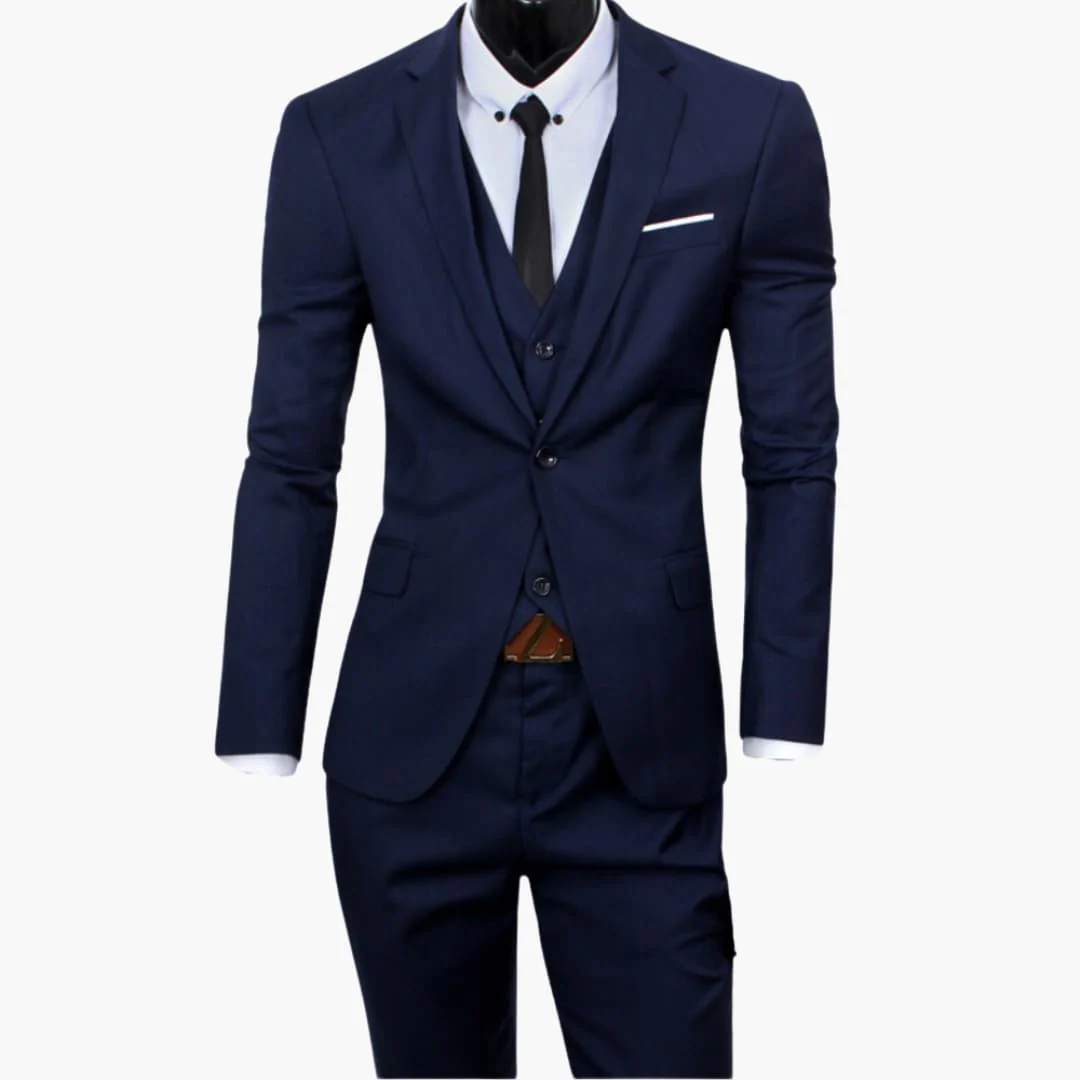 Herrenanzug dreiteilig slim fit für alle Jahreszeiten - Image 2