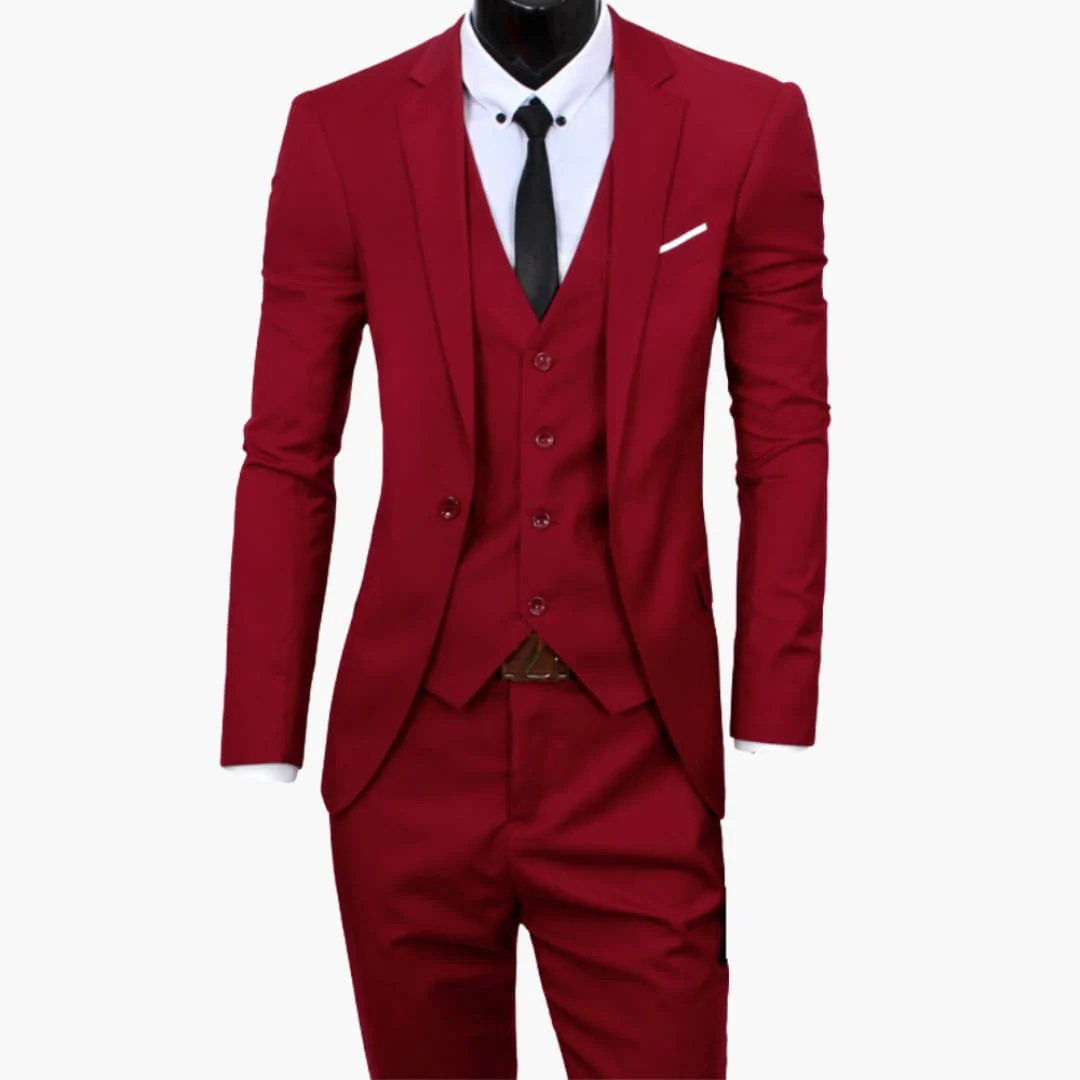 Herrenanzug dreiteilig slim fit für alle Jahreszeiten - Image 3
