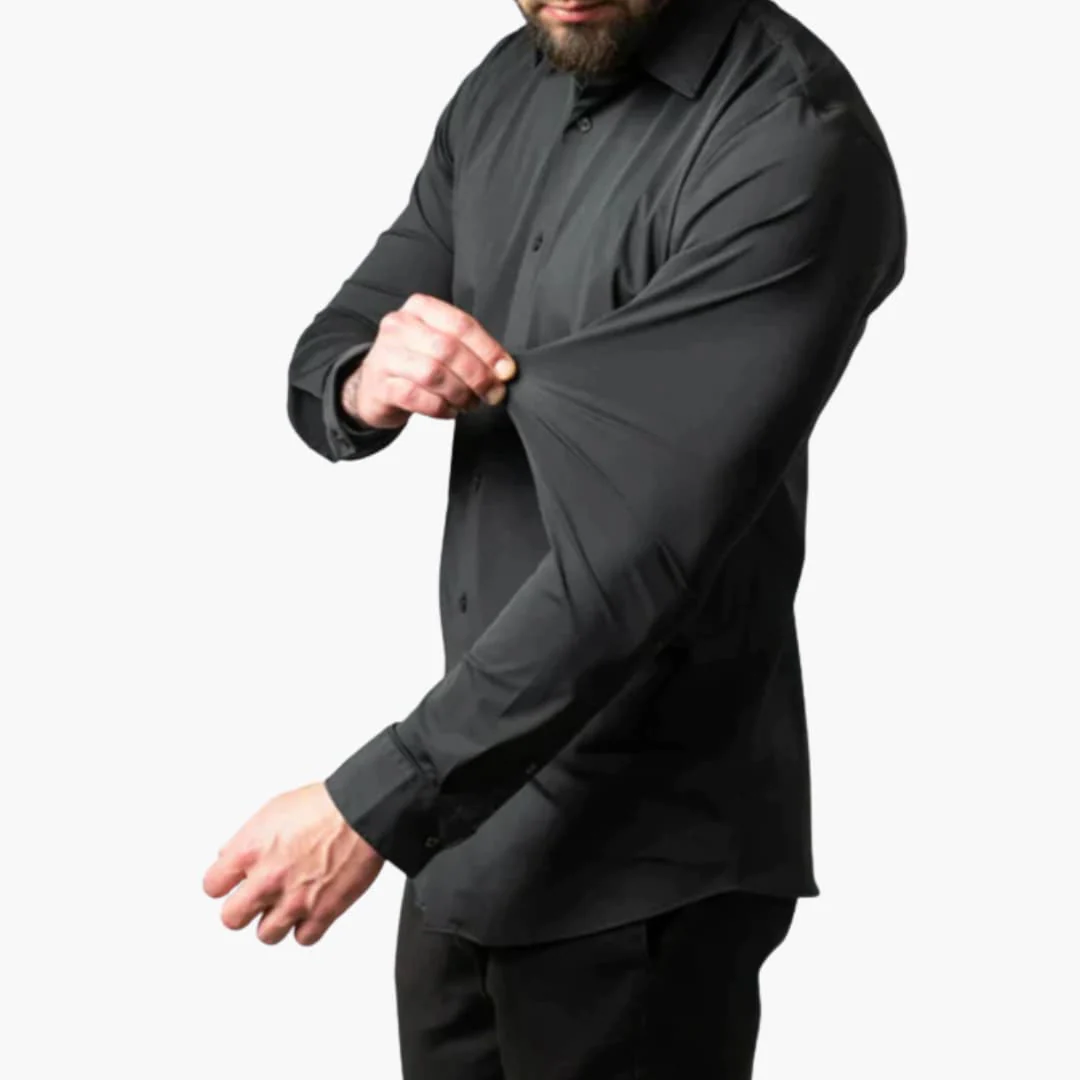 Herrenhemd mit Stretch und langen Ärmeln für jede Saison - Image 8