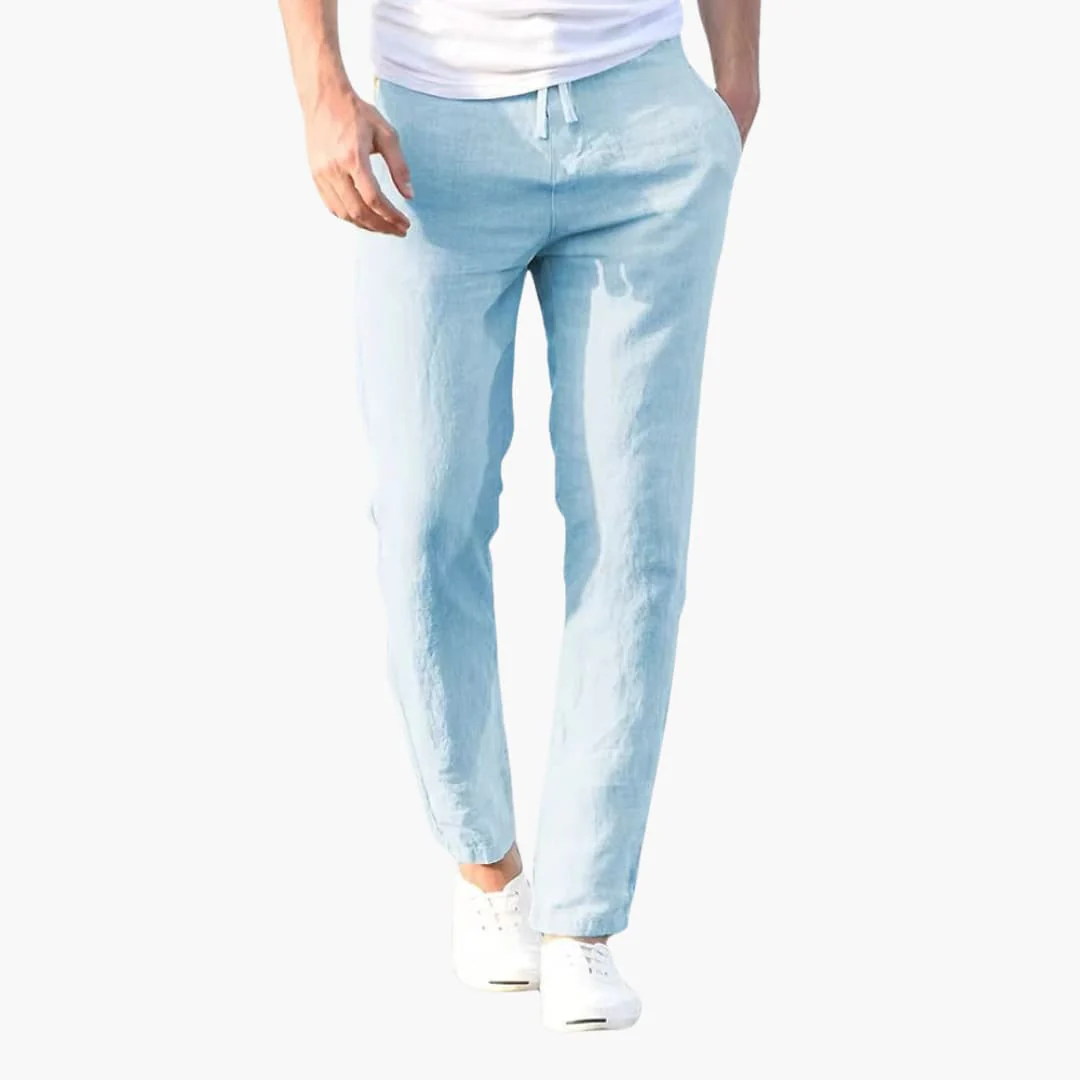 Herrenhose mit Kordelzugbund und schmaler Passform - Image 4