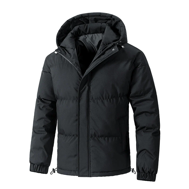 Herrenjacke | Gewatteerte Ausführung mit Kapuze geschlossene Form - Image 2