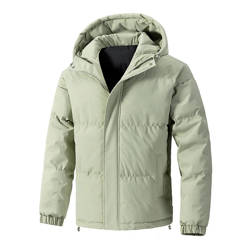 Herrenjacke | Gewatteerte Ausführung mit Kapuze geschlossene Form - Image 4