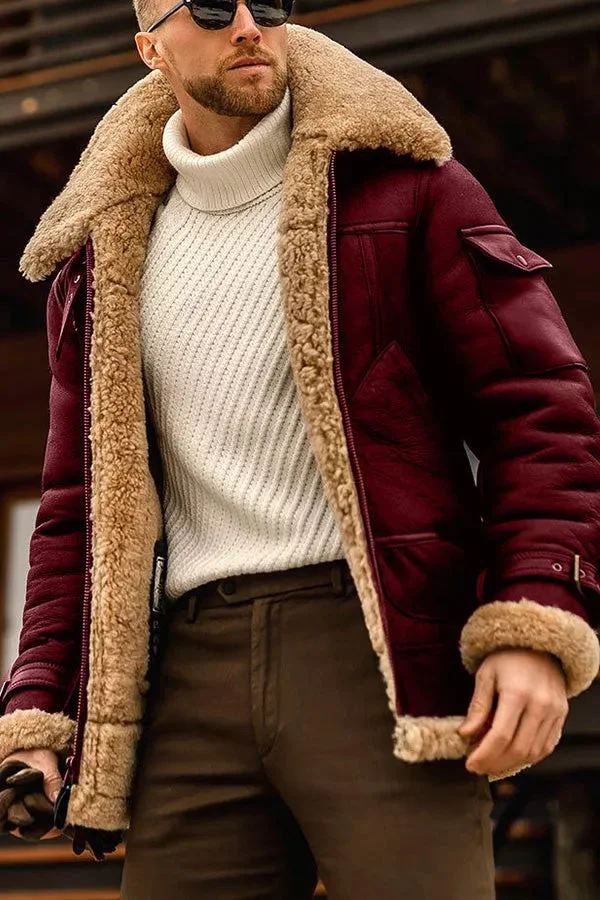 Herrenjacke mit Fellkragen - Image 2