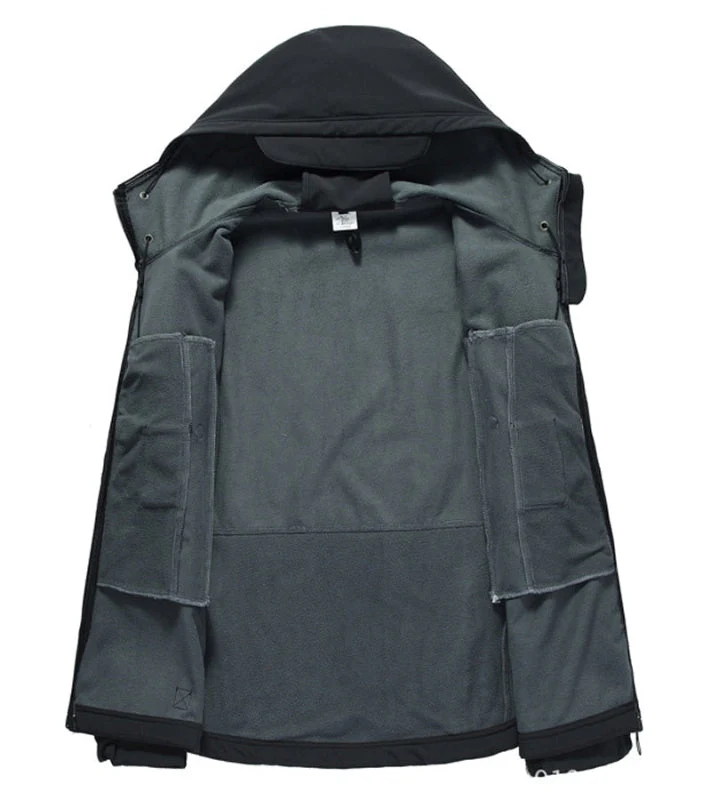 Herrenjacke mit Kapuze – Militärjacke für Outdoor-Aktivitäten - Image 2