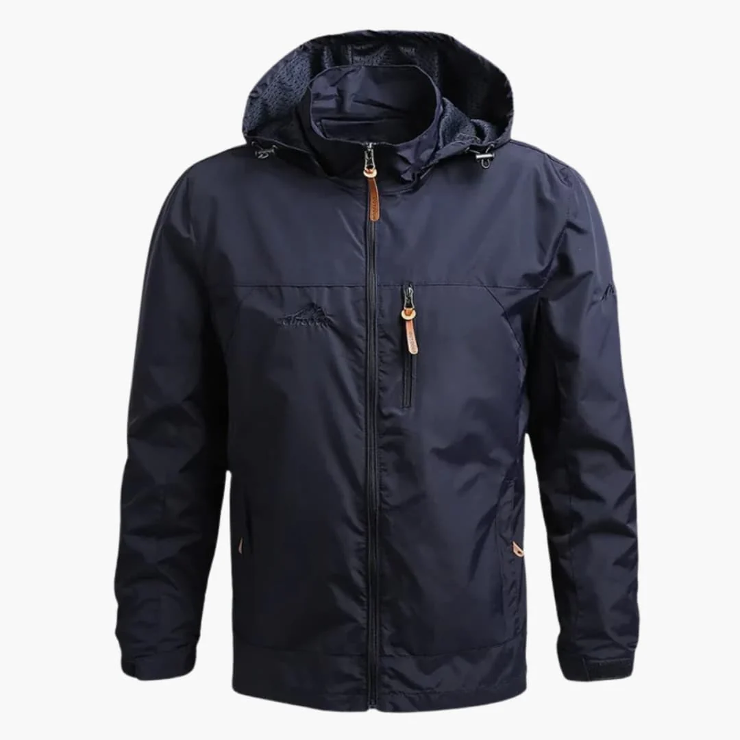 Herrenjacke mit Kapuze und Reißverschluss für Herrenmode - Image 2