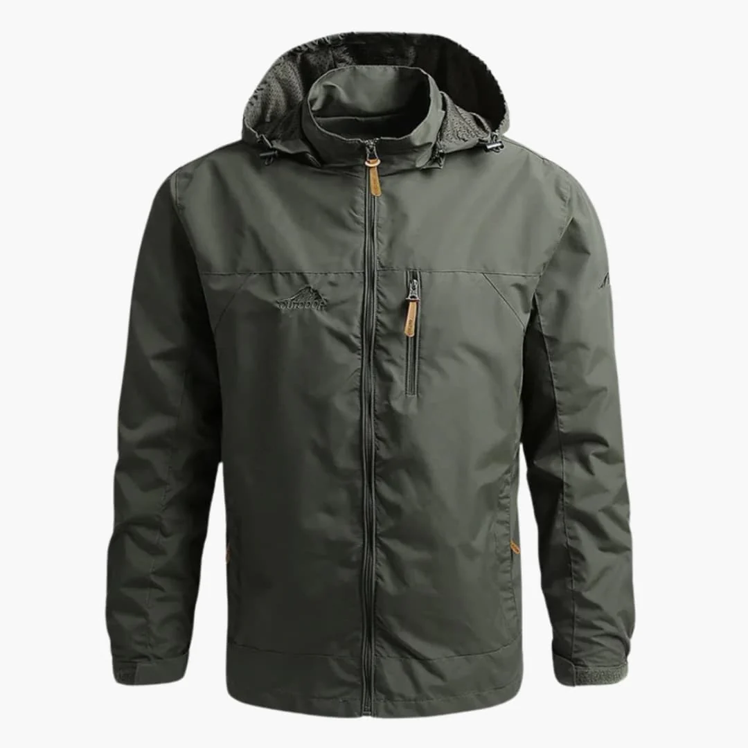 Herrenjacke mit Kapuze und Reißverschluss für Herrenmode - Image 4