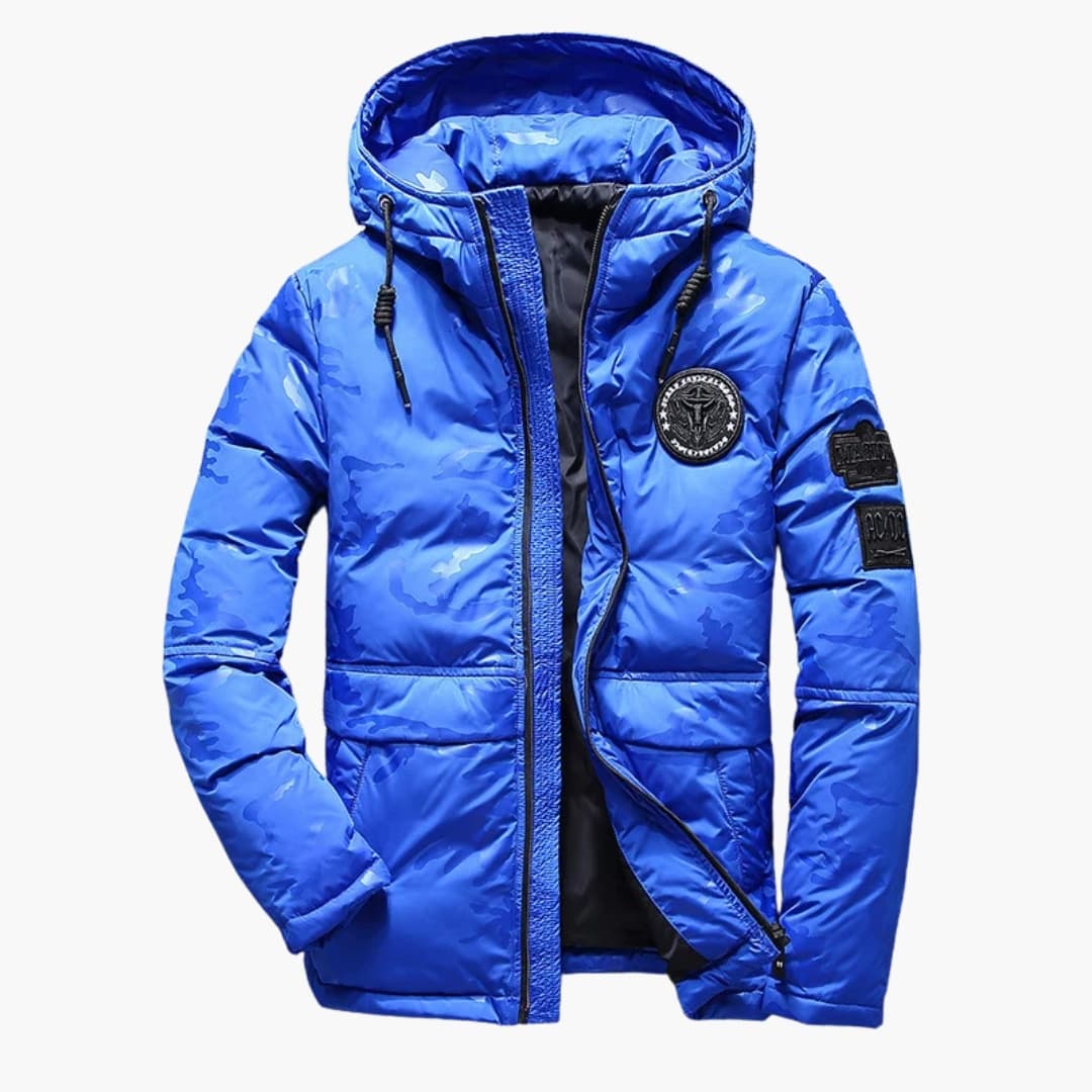 Herrenjacke mit Reißverschluss Kapuze und Taschen - Image 3