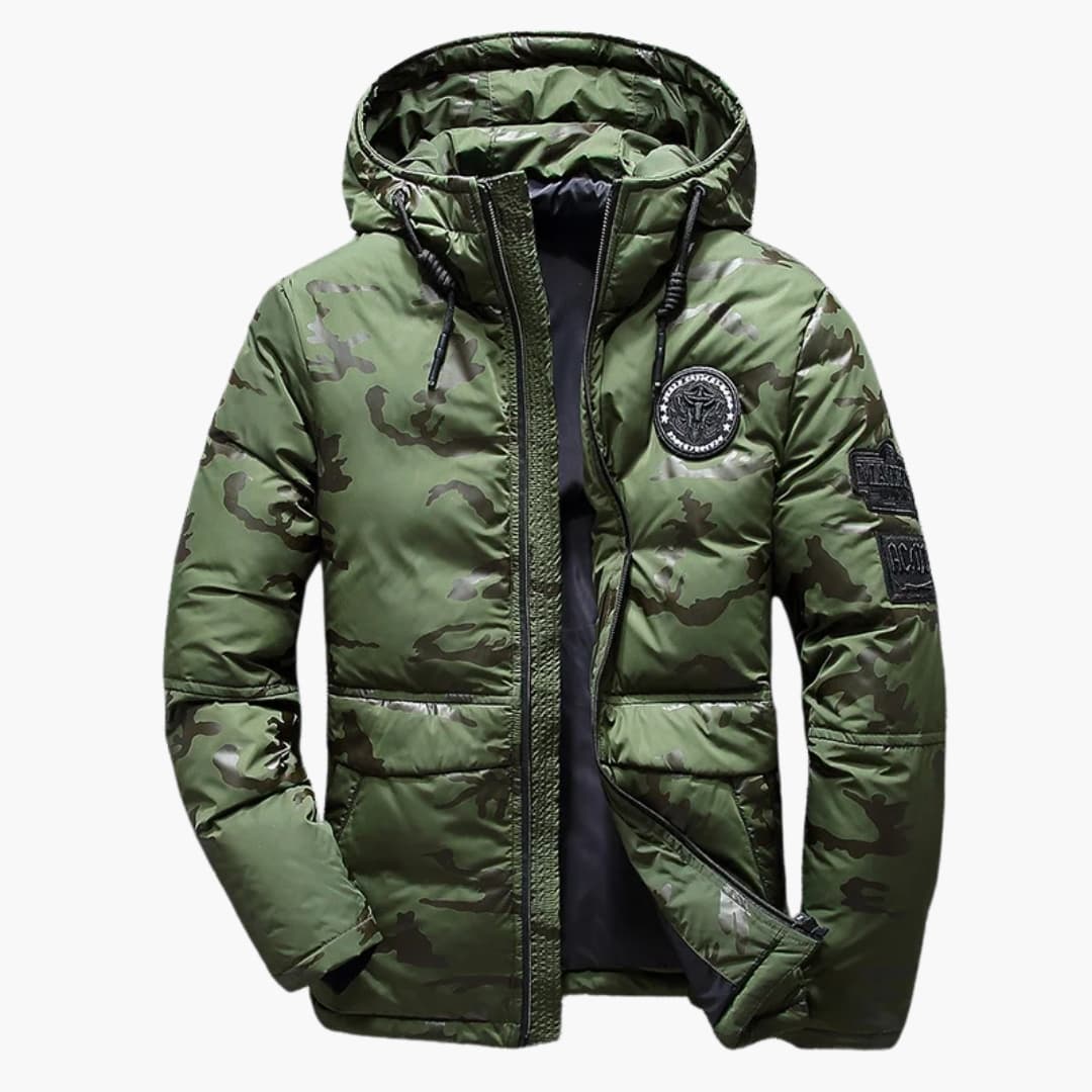Herrenjacke mit Reißverschluss Kapuze und Taschen - Image 5
