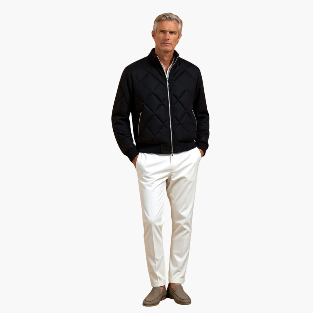 Herrenjacke mit Reißverschluss und Gesteppter Oberfläche - Image 3