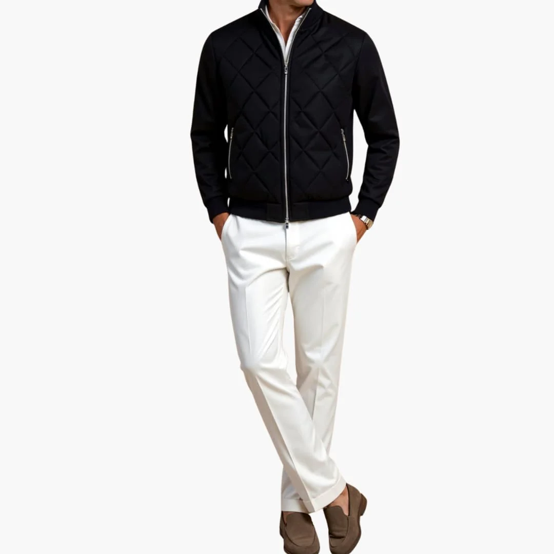 Herrenjacke mit Reißverschluss und Gesteppter Oberfläche - Image 4