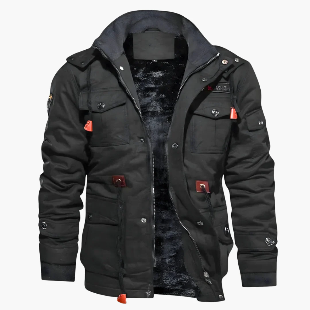Herrenjacke mit Reißverschluss und mehreren Taschen - Image 3
