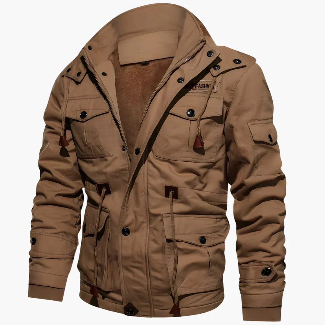 Herrenjacke mit Reißverschluss und mehreren Taschen - Image 4