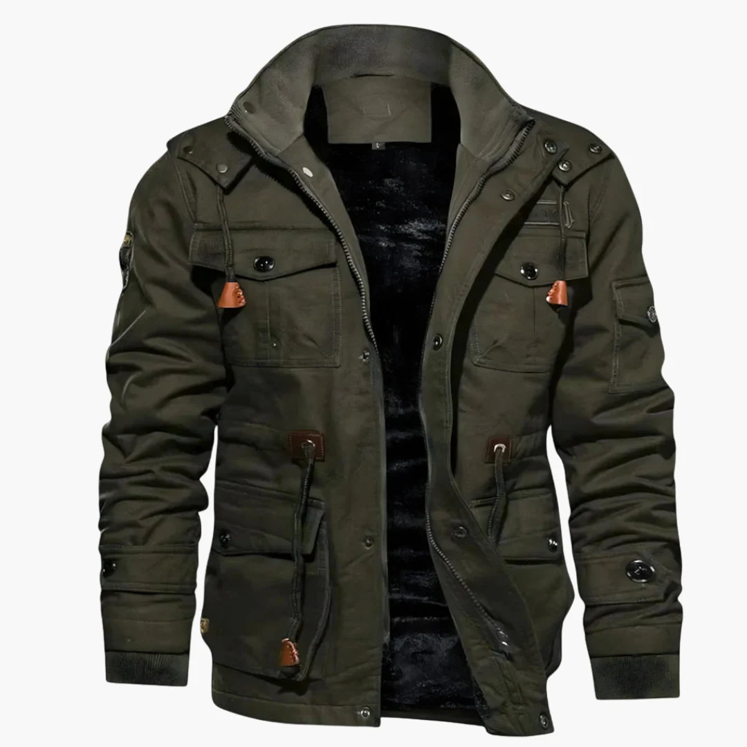 Herrenjacke mit Reißverschluss und mehreren Taschen - Image 5