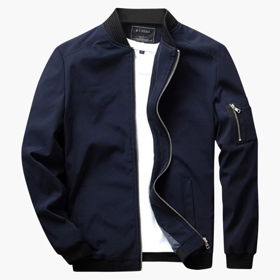 Herrenjacke mit Reißverschluss und zwei Seitentaschen - Image 4