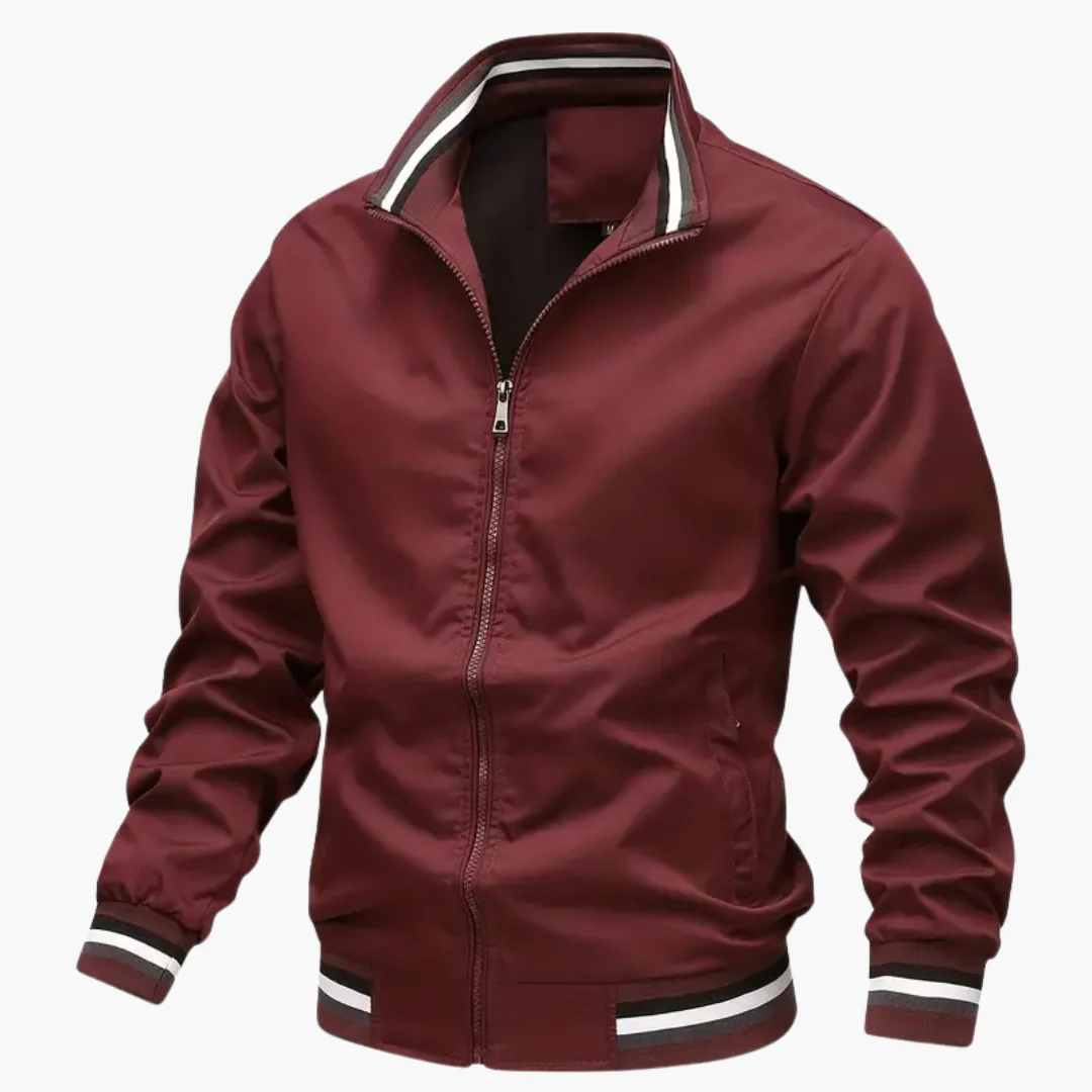 Herrenjacke mit Rippdetails und Frontreißverschluss - Image 2