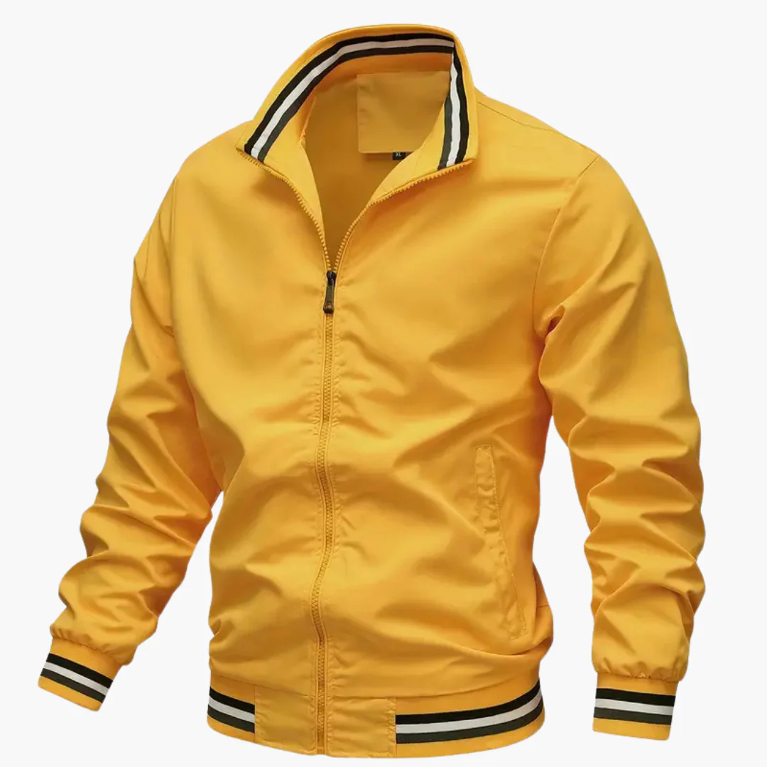 Herrenjacke mit Rippdetails und Frontreißverschluss - Image 4